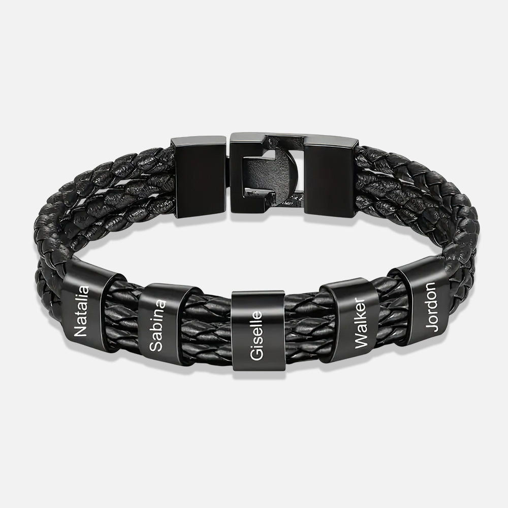 Custom Leather Bracelet – Celebrate Your Family