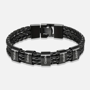 Custom Leather Bracelet – Celebrate Your Family
