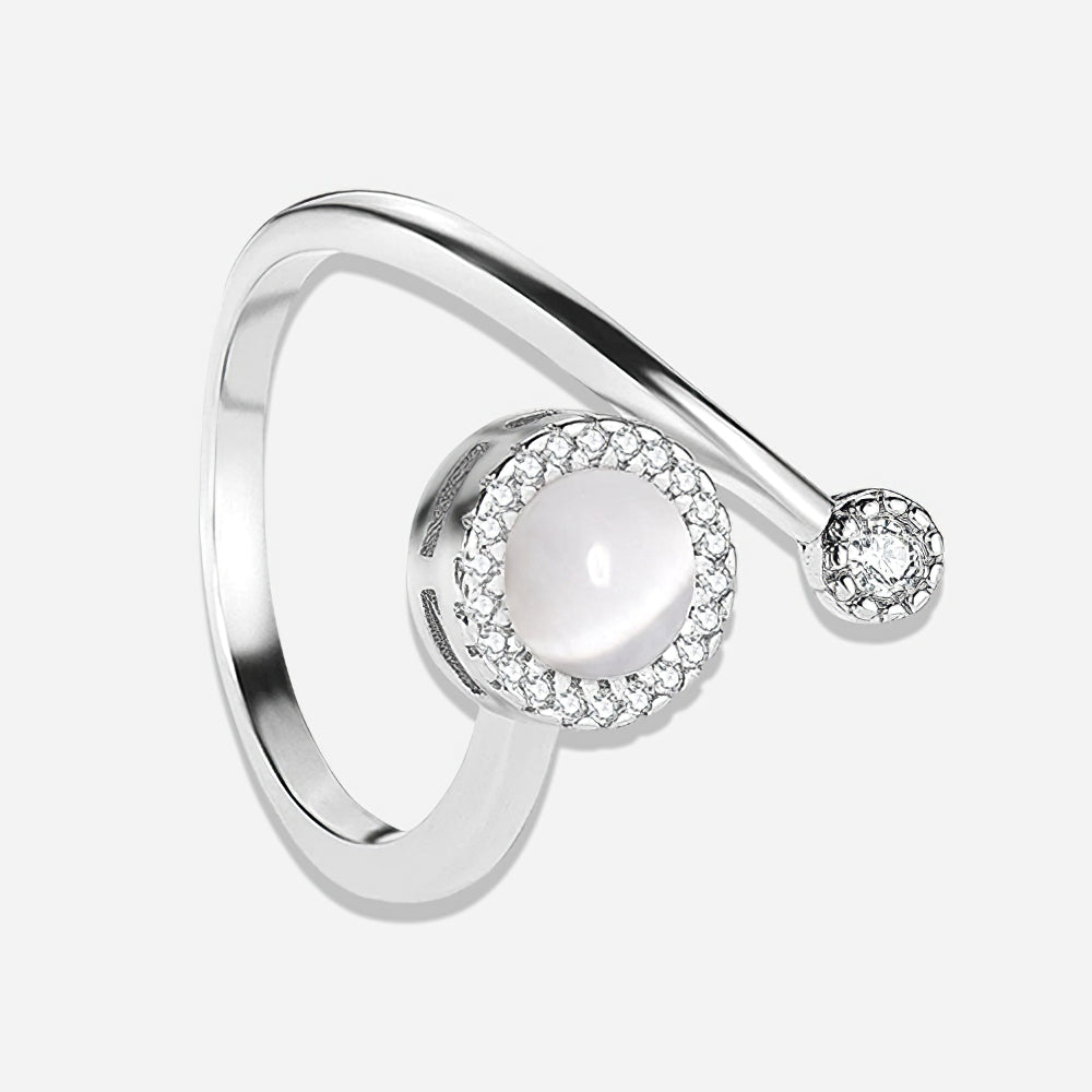 Elegant Opal Spinner Ring – Anti-Anxiety Fidget Ring