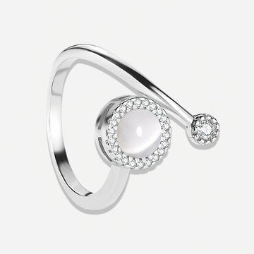 Elegant Opal Spinner Ring – Anti-Anxiety Fidget Ring
