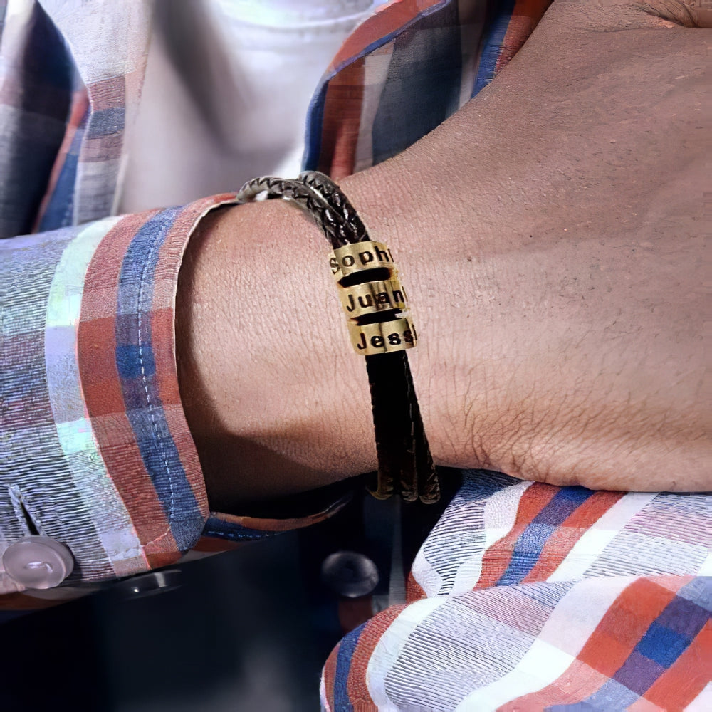 For the Ones You Love – Personalized Men's Bracelet