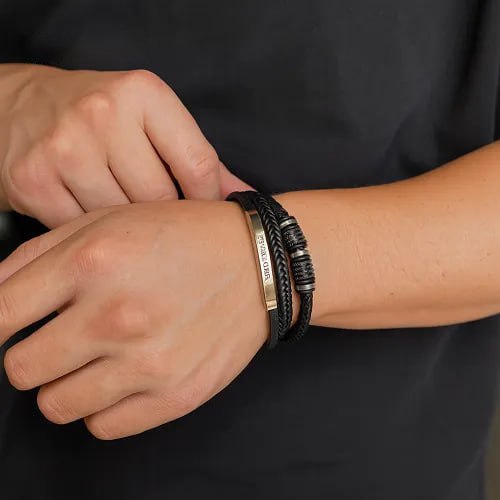 Always With You – Custom Bracelet Gift for Son