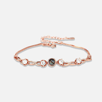 Infinite Love Projection Bracelet – Custom Photo Inside