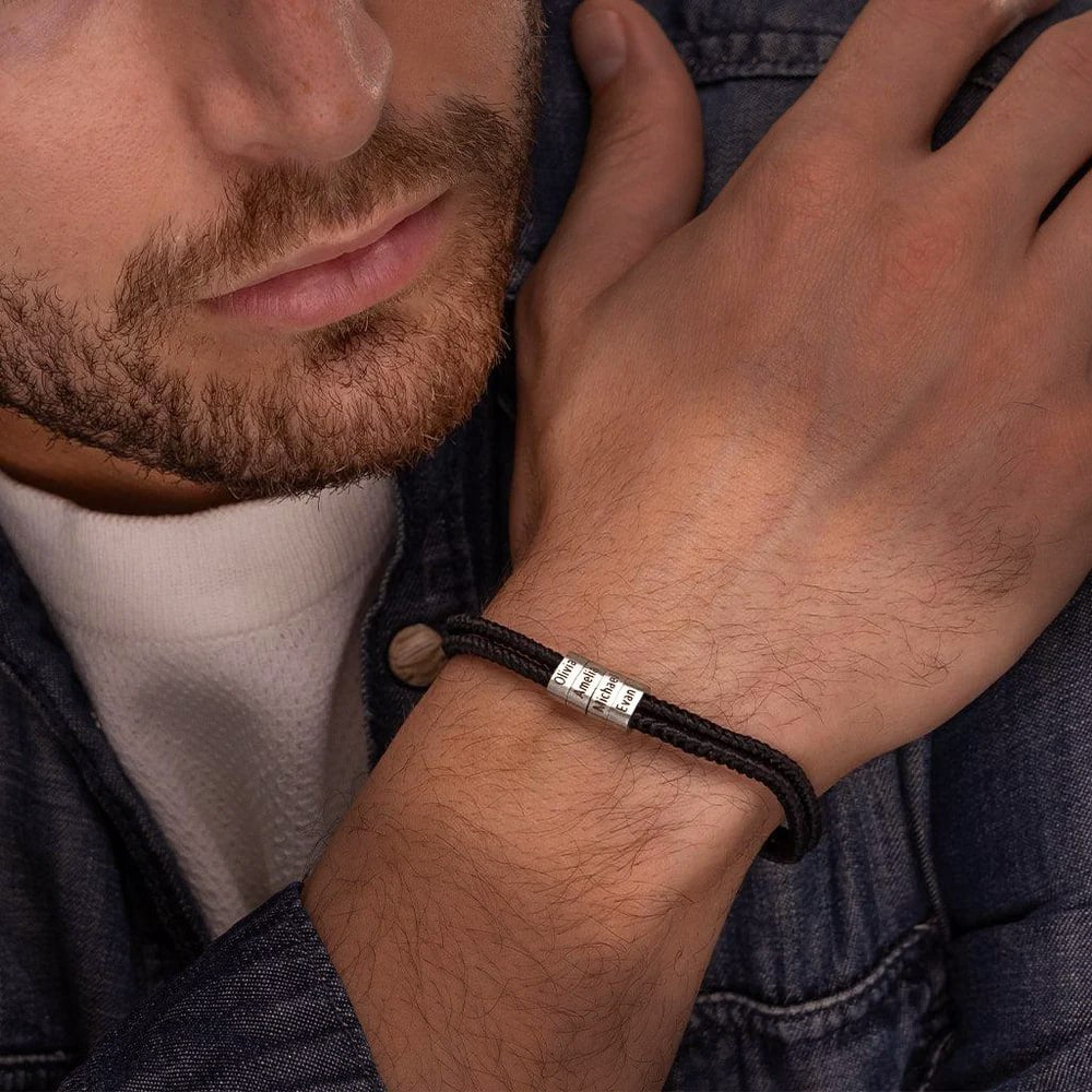 Custom Name Engraving Bracelet – Personalized Handmade Bracelet